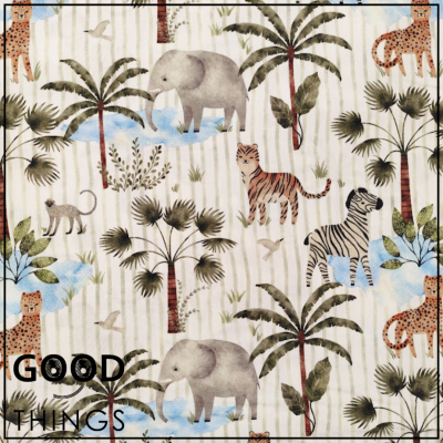 DOMOTEX | Animais na Selva fundo Riscas