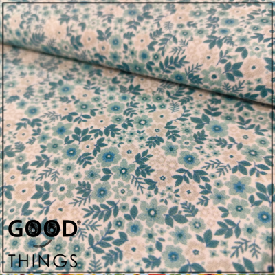 Tecido Flores Silvestres | Tons Azuis