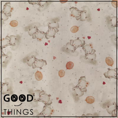 DOMOTEX | Elefantes Amorosos fundo Branco