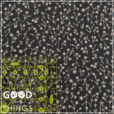 Vaiela Antracite Florinhas Rosa