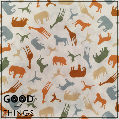 Tecido Silhuetas Animais da Selva