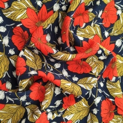 Viscose Flor Vermelha