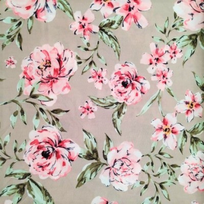 Viscose Flores Rosa
