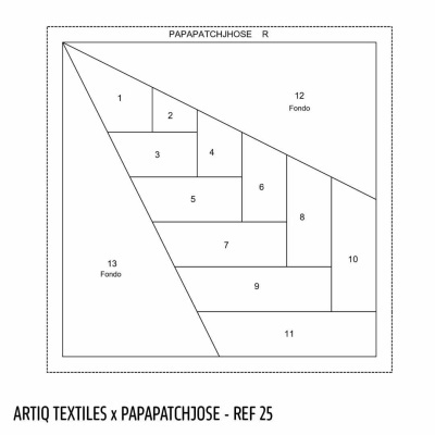 Bloco de Patchwork | Ponta Estrela