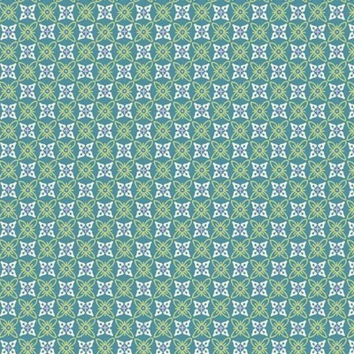 MAKOWER UK | Sweet Things | Quatrefoil Teal