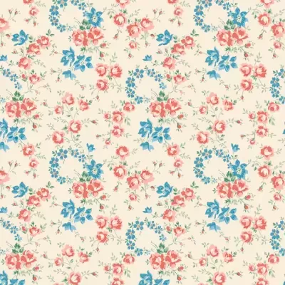 LIBERTY FABRICS | Palace Gardens | Petal Crown Azul