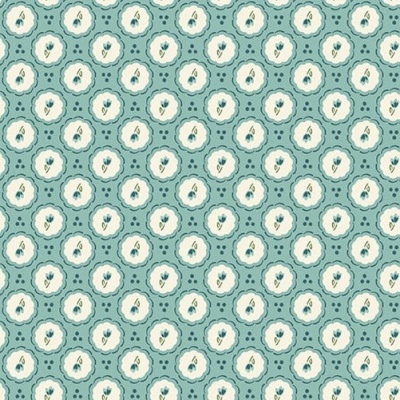 MAKOWER UK | Heartland | Little Blossom Misty Blue