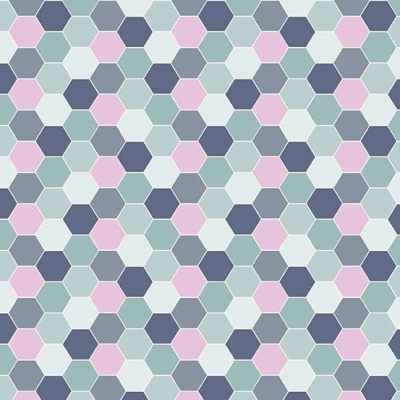 MAKOWER UK | Sunset Cottage | Hexie Blossom Aqua