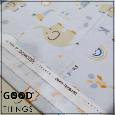 Tecido Alfabeto | Elefantes