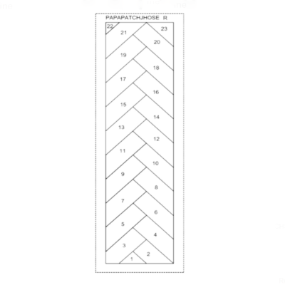 Bloco de Patchwork | Trança Francesa