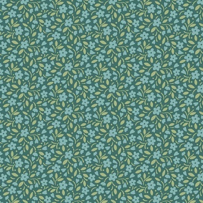 MAKOWER UK | Heartland | Hearts and Flowers Dark Teal