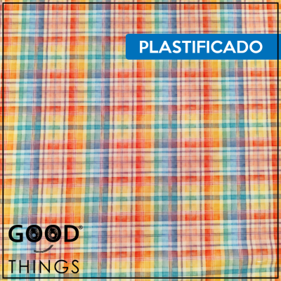 Tecido Plastificado | Xadrez Colorido