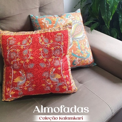 FABRICART | Kalamkari | Painel Almofadas