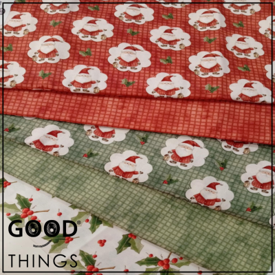 FUXICOS E FRICOTES | Natal dos Sonhos | Pai Natal fundo Xadrez Vermelho