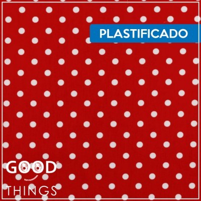 Tecido Plastificado | Bolas Vermelhas