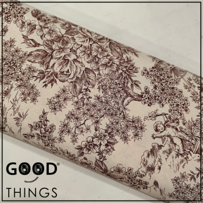 Loneta Toile de Jouy Castanho