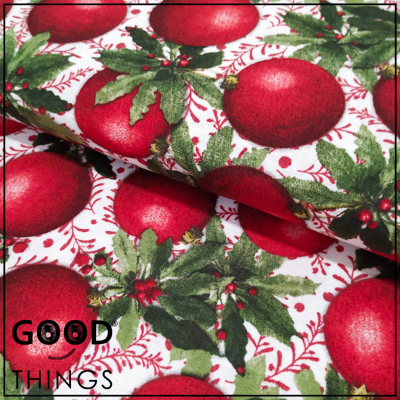 Loneta Bolas Vermelhas