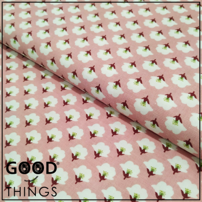 Vaiela Flor de Algodão Rosa