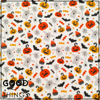 Tecido Halloween | Abóboras e Fantasminhas