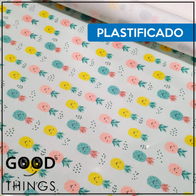 Tecido Plastificado | Ananases Sorridentes