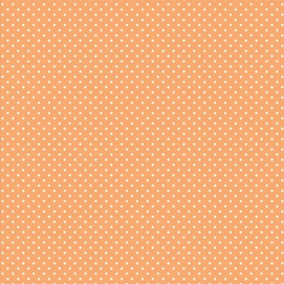 Tecido Bolinhas fundo Tangerina