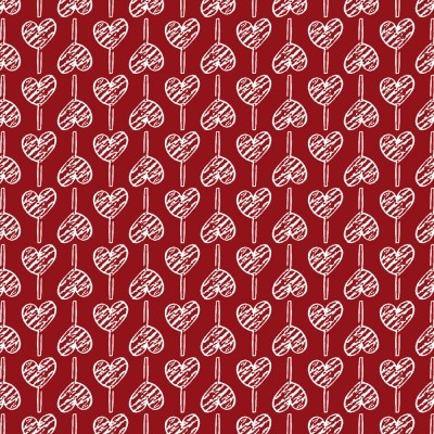 FABRICART | Basics | Pirulito de Corações Vermelho