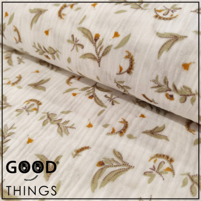 Musselina | Double Gauze | Folhas fundo Pérola