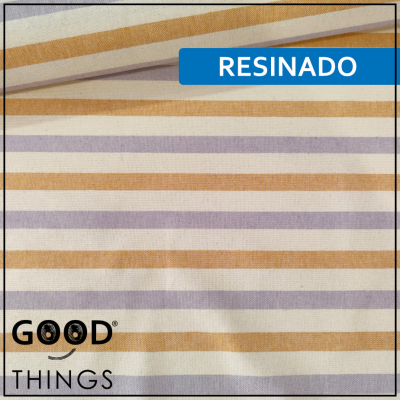 Tecido Resinado | Linho Alentejano Riscas Duas Cores