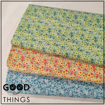 Tecido Flores Silvestres | Tons Azuis