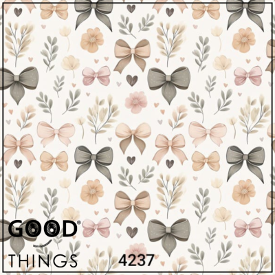 Tecido Laços e Folhas