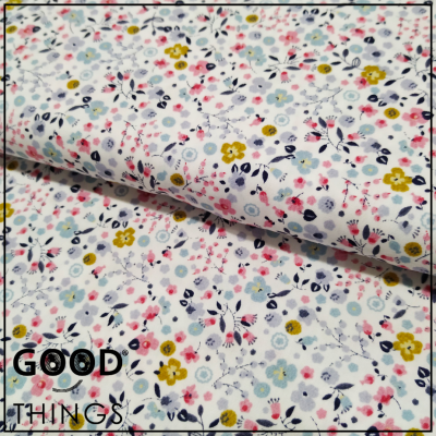 Tecido Algodão Orgânico | Florinhas Primavera