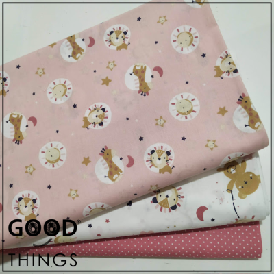 Tecido Bichinhos | Fundo Rosa