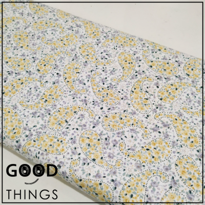 Vaiela Cornucópias Flores Amarelas e Azuis