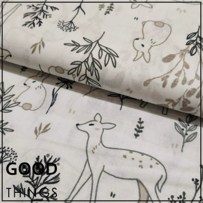 Tecido Winter Florest | Animais na Floresta