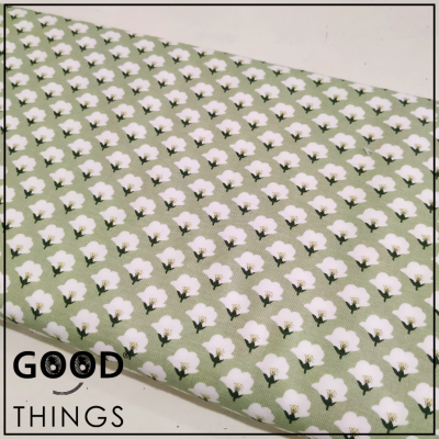 Vaiela Flor de Algodão Verde