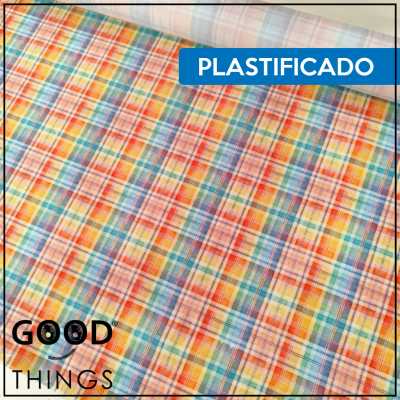 Tecido Plastificado | Xadrez Colorido
