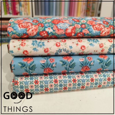 LIBERTY FABRICS | Palace Gardens | Bunckingham Blooms Azul