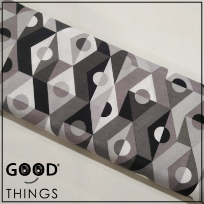 Loneta Geométrico Cinza