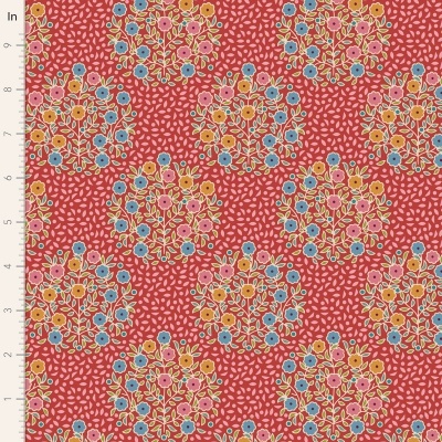 Retalho 60 x 150cm - TILDA | Pie in the Sky | Confetti Red