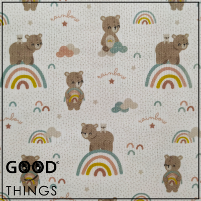 Fustão | Teddy | Ursinhos e Arco-Íris