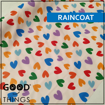 Tecido Gabardine | Corações Coloridos