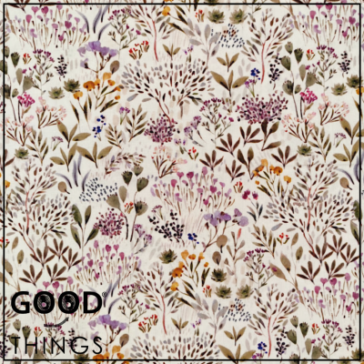 DOMOTEX | Floral Vintage Aguarela | Arbustos