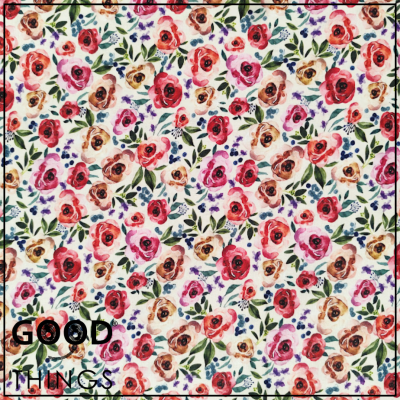 DOMOTEX | Floral Vintage Aguarela | Rosas