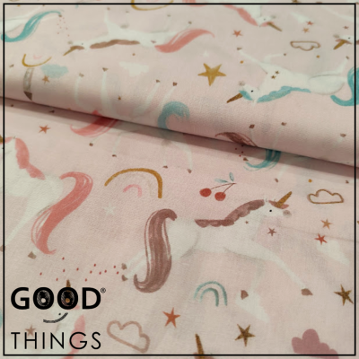 DOMOTEX | Unicórnios fundo Rosa