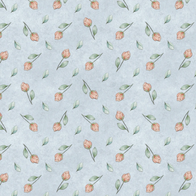 FUXICOS E FRICOTES | Floridinhos Fofos | Mini Floral Fofo Azul