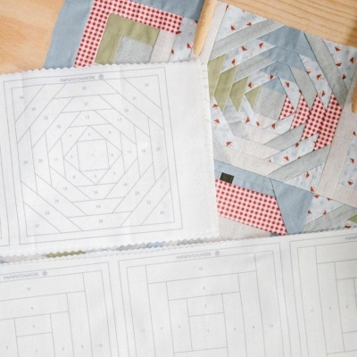 Bloco de Patchwork | Quadrado Pineapple
