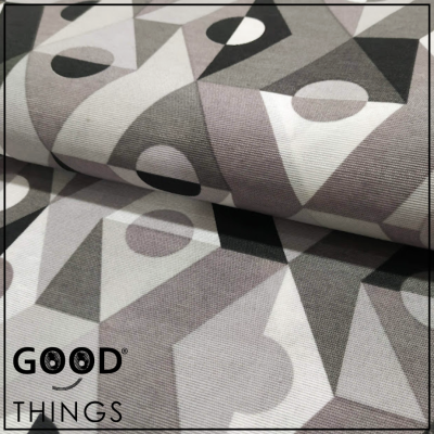 Loneta Geométrico Cinza