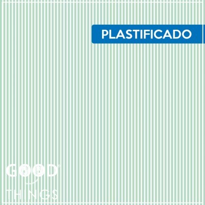 Tecido Plastificado | Riscas Azul Claro