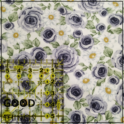 Vaiela Rosas e Margaridas Azul