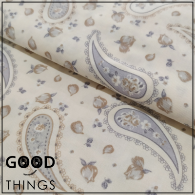 Vaiela Cornucópias Azul e Creme